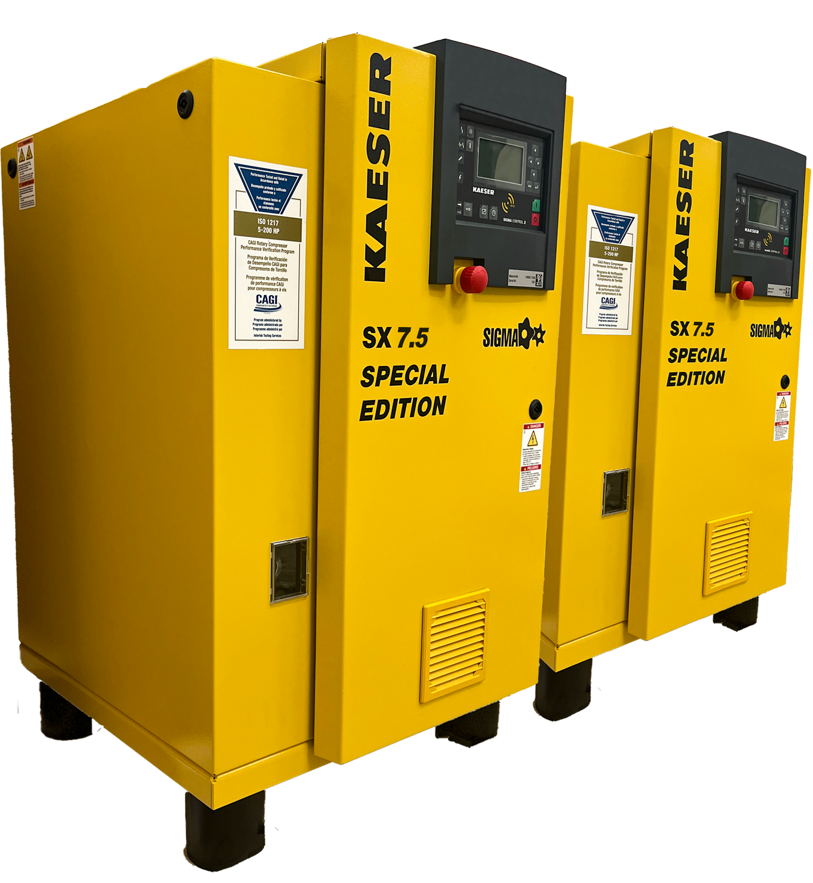 Two Kaeser SX5 Special Edition machines.